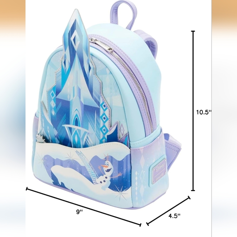 Loungefly Disney Frozen Queen Elsa Castle Mini Backpack NWT - Picture 6 of 6